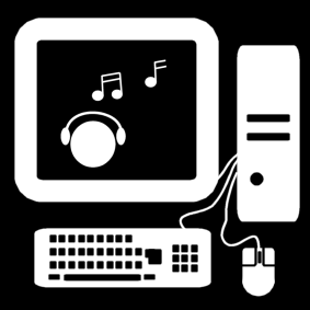 computer: muziek luisteren / muziek luisteren op de computer